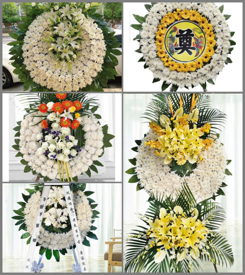 四川成都简阳市五星乡花圈速递
